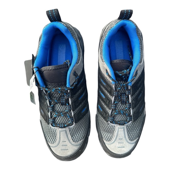 NEW! Blackhawk Terrain Low Hiking/Walking Shoes Leather Slate Blue Mens …
